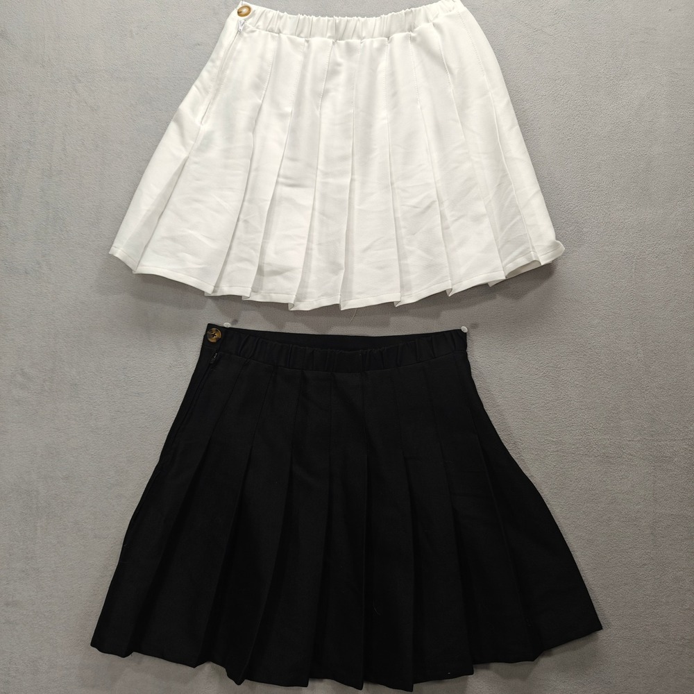 Wild Fable Pleated Mini Skirt S Lot of 2 Academia Schoolgirl Preppy Nerd Twee - Picture 7 of 12